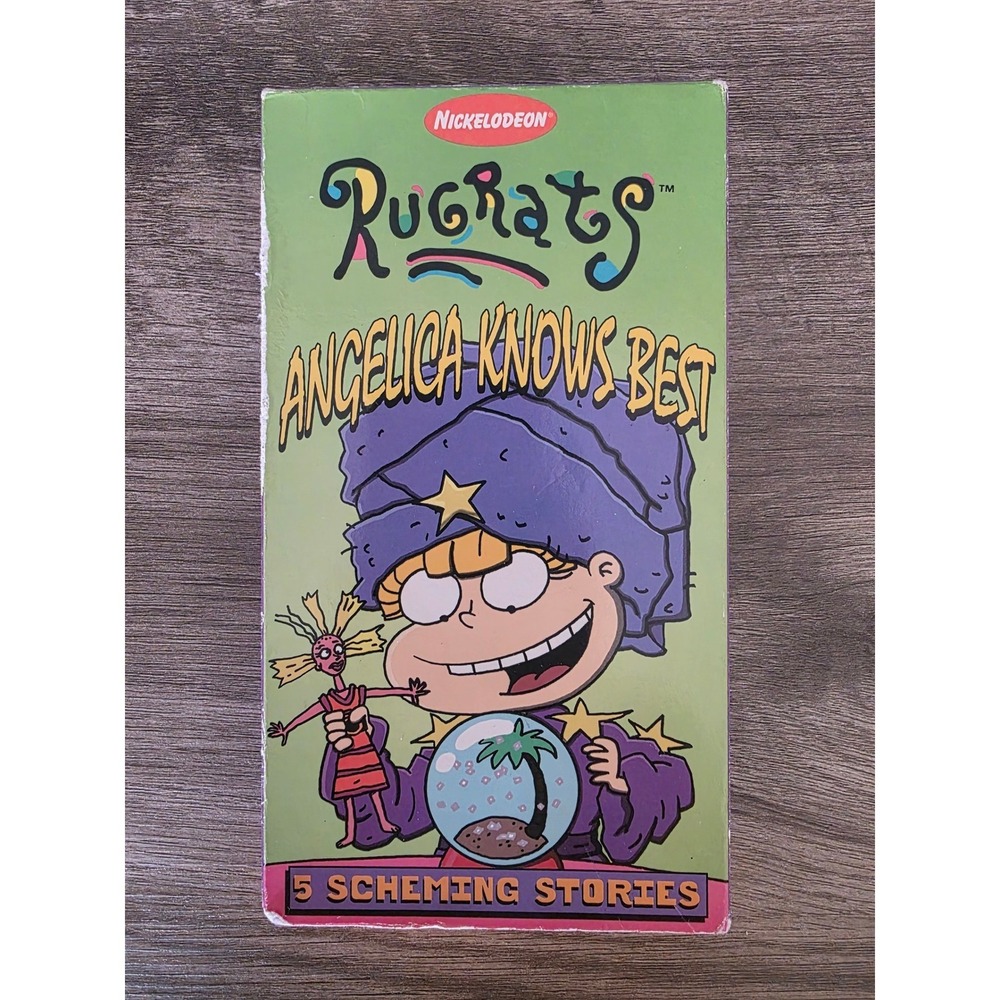 Rugrats Angelica Knows Best VHS Nickelodeon Orange Tape 1998 57 Min 5 Stories